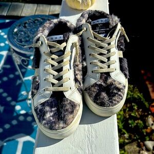 Vintage Havana slip on fur shoes- Sz.7